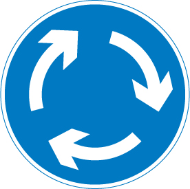Road sign near Snodland pass routes